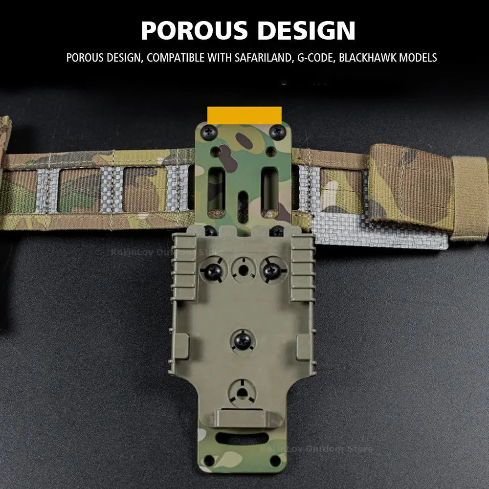 Adaptateur Holster Pistolet Modulaire en Métal pour Plateforme QLS – Accessoire Tactique Drop Leg pour Glock et Airsoft Ma boutique