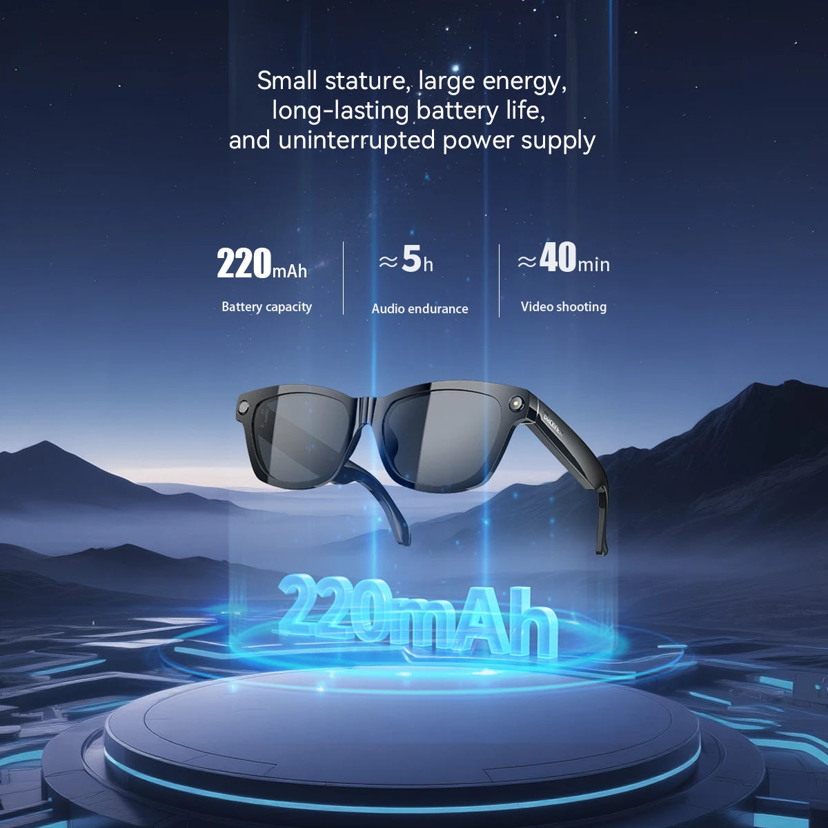 Blackview BV100 Lunettes Connectées AI – Caméra 8MP, Bluetooth 5.4, Traduction 23 Langues | IP54