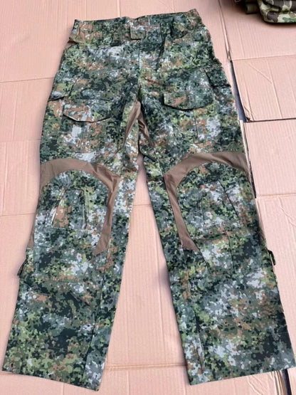 Pantalon tactique homme style G3, camouflage jungle néerlandais