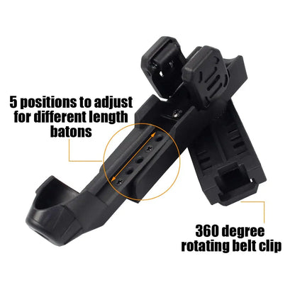 Porte-bâton ou porte-aérosol rotatif MOLLE 360°