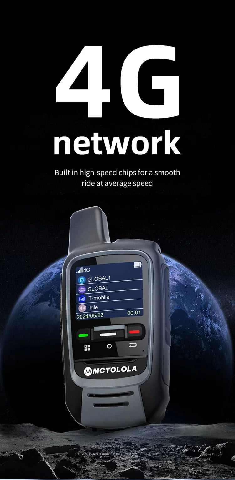 Talkie Walkie MOTOLOLA Global - 4G PoC USB (Modèle MT-300) - BLACKBEARD OUTDOOR INDUSTRIES