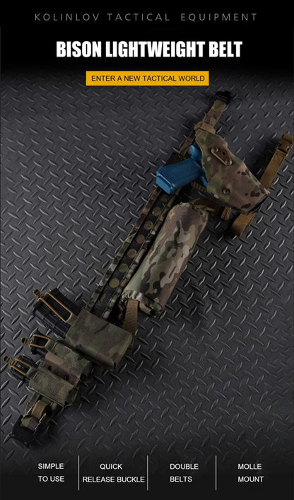 Ceinture Tactique Légère Ferro-style Bison BLACKBEARD OUTDOOR INDUSTRIES
