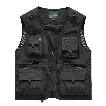 Gilet Tactique Homme Été – 14 Poches, Mesh Respirant - BLACKBEARD OUTDOOR INDUSTRIES