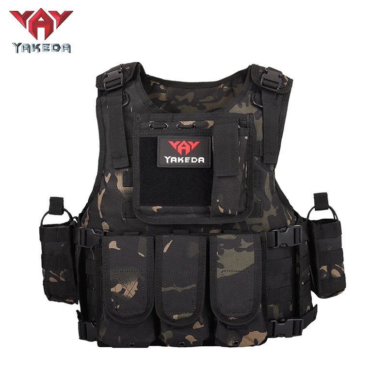 gilet tactique yakeda multicam black