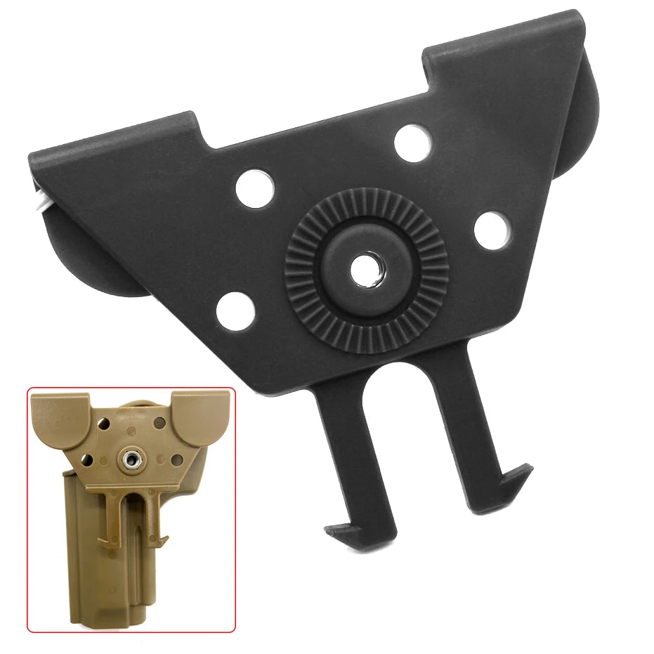 Adaptateur Molle Tactique pour Holster de Pistolet et Poche à Chargeurs – Plateforme MOLLE Universelle Compatible avec GL17, GL19, Beretta M9, 1911 BLACKBEARD OUTDOOR INDUSTRIES