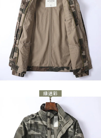 Veste Cargo en Denim pour Homme - Style Rétro avec Poches Multiples BLACKBEARD OUTDOOR INDUSTRIES