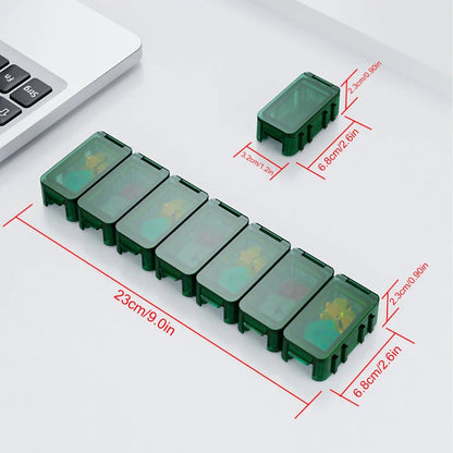 Pilulier Hebdomadaire XXL – Organiseur de Médicaments 7 Jours avec Compartiments Amovibles Ma boutique