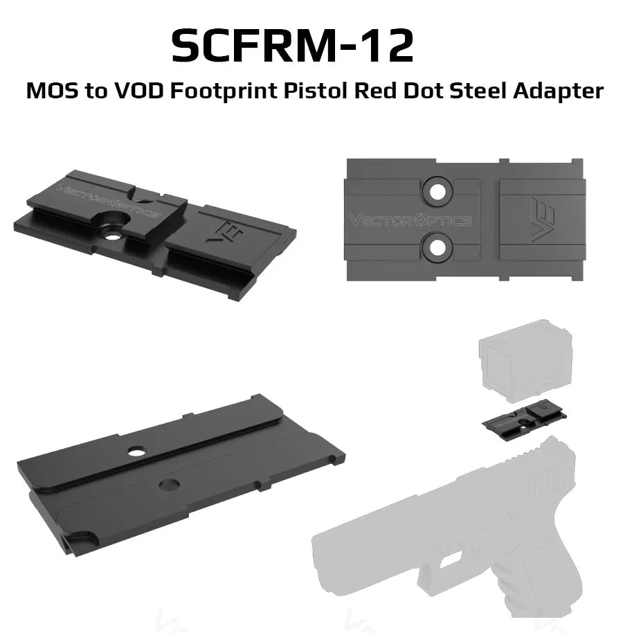 Adaptateur Universel pour Viseur Red Dot Airsoft M2/M4 – Montage sur Pistolet pour Accessoires Tactiques et de Chasse - BLACKBEARD OUTDOOR INDUSTRIES