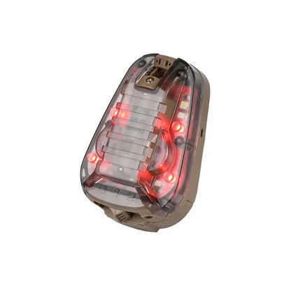 Lampe de Casque Sport – Lumière Stroboscopique Bleu, Vert, Rouge et IR Étanche pour Survie et Signalisation Outdoor Ma boutique