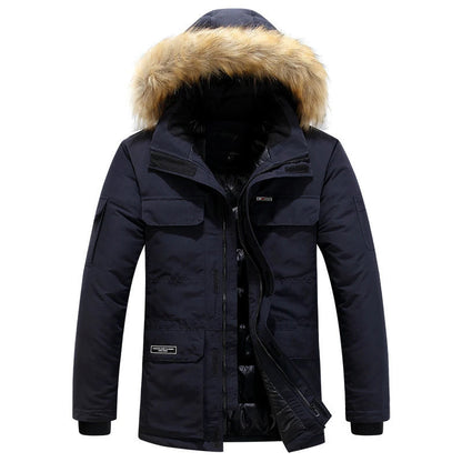 Manteau Hiver Homme WINSTAND - Veste Casual à Capuche, Zip, Poches et Doublure en Polyester BLACKBEARD OUTDOOR INDUSTRIES