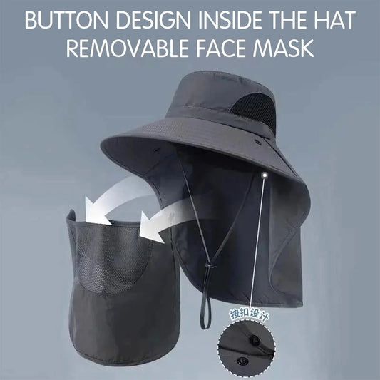 Bob cagoule femme avec couvre-nuque et protection solaire