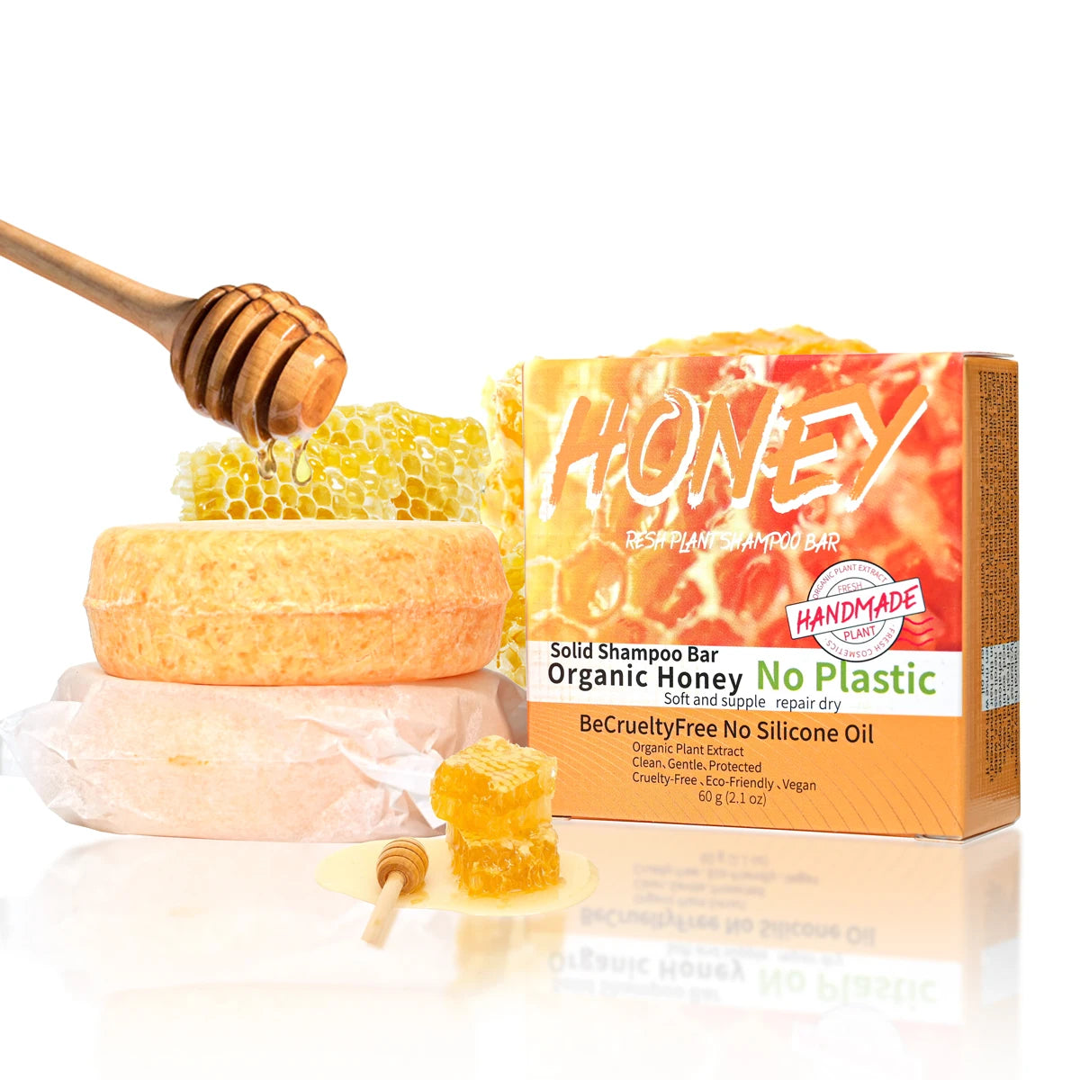 Shampooing Solide Nourrissant au Miel – Savon Artisanal pour Cheveux Forts et Équilibrés - BLACKBEARD OUTDOOR INDUSTRIES