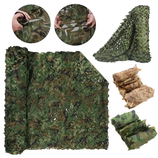 Filet de Camouflage - Filet de Camouflage pour Chasse, Tente de Jardin, Awnings de Voiture, Plusieurs Couleurs (Blanc, Bleu, Vert, Noir, Jungle, Désert) - BLACKBEARD OUTDOOR INDUSTRIES