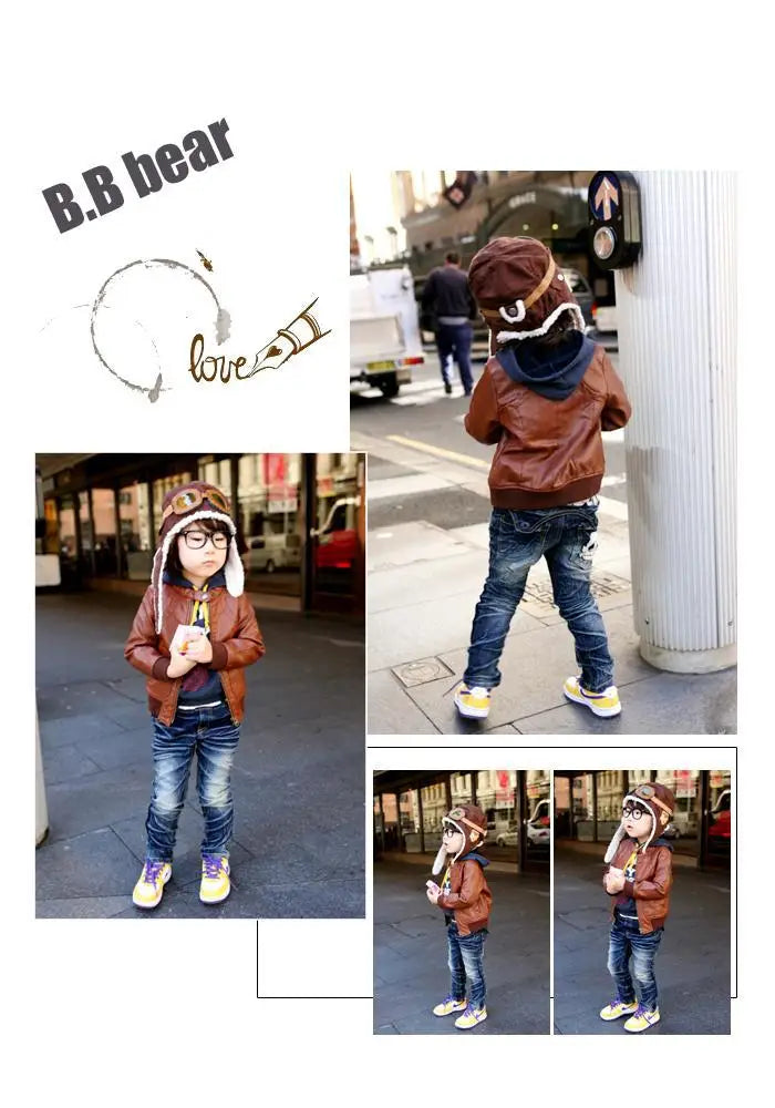 chapeau d'aviateur cosplay pour enfant hiver Ma boutique