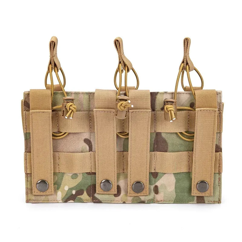 Pochette Tactique Triple Chargeurs – Universelle M4 / M14 / M16 / AK / AR / Glock | Système MOLLE EDC - BLACKBEARD OUTDOOR INDUSTRIES
