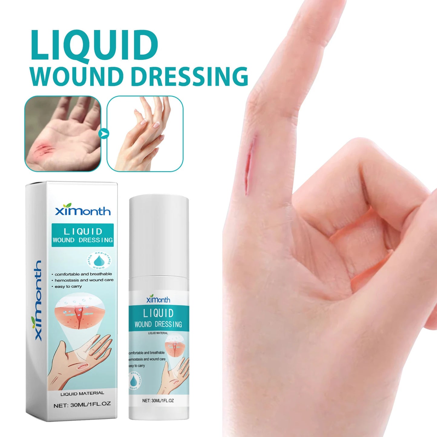 Pansement Spray  - Soin cutané désinfectant et cicatrisant liquide - BLACKBEARD OUTDOOR INDUSTRIES