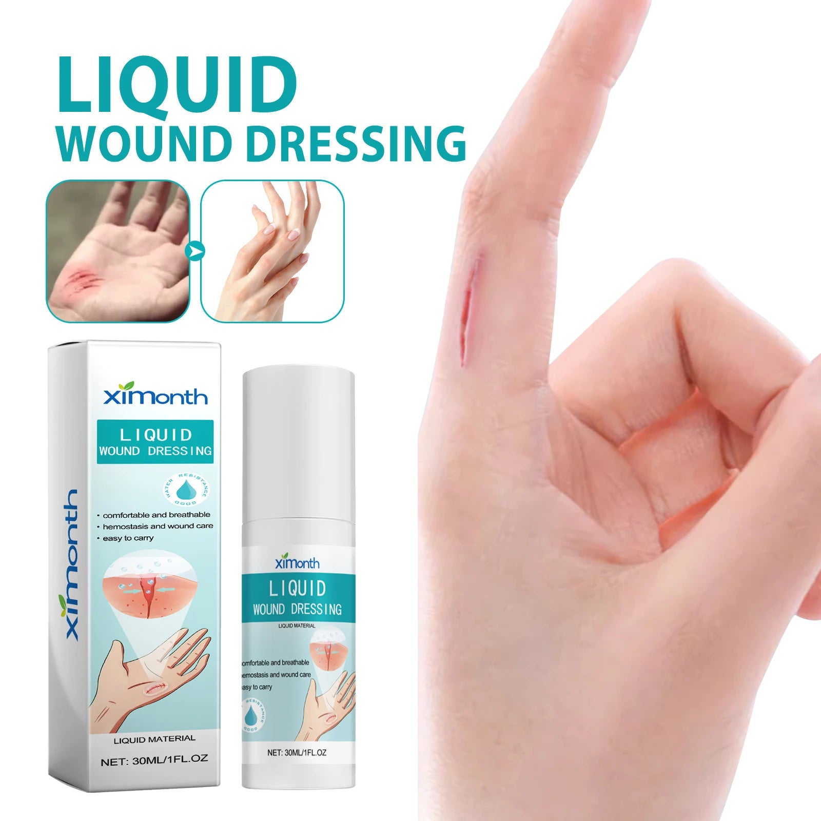 Pansement Spray  - Soin cutané désinfectant et cicatrisant liquide - BLACKBEARD OUTDOOR INDUSTRIES