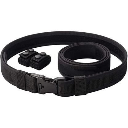 Ceinturon tactique 2 en 1 MOLLE 5 cm, boucle à dégagement rapide, noir