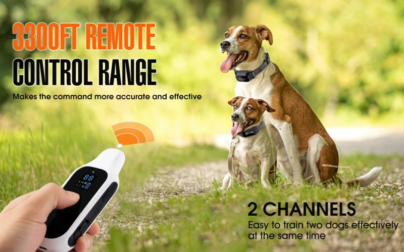 Collier de Dressage pour Chien avec Télécommande – Portée 800m Étanche • Rechargeable • Pour Petits, Moyens et Grands Chiens Ma boutique