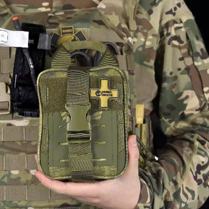 RHINO RESCUE CMS-Mini EDC IFAK – Pack Urgence Noir, Poches Premiers Secours Camping