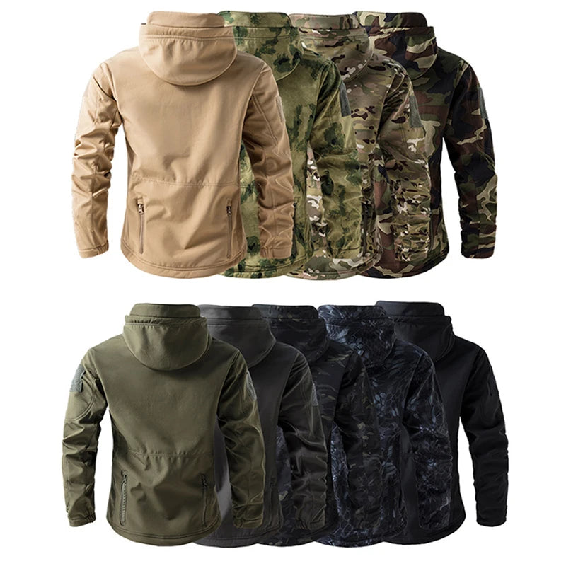 Veste Tactique Soft Shell Homme – Imperméable, Polaire, Camouflage | Chasse & Outdoor