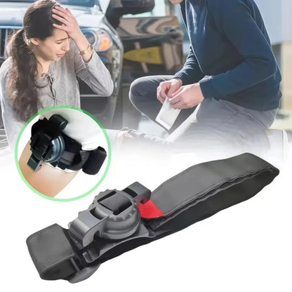 Garrot tourniquet noir en nylon à tige de serrage