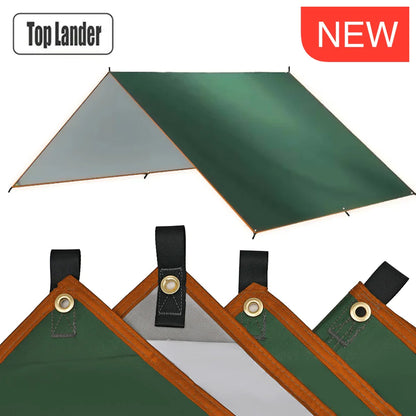 Bâche Camping Imperméable PU3500mm Anti-UV – Auvent Outdoor, Randonnée, Plage