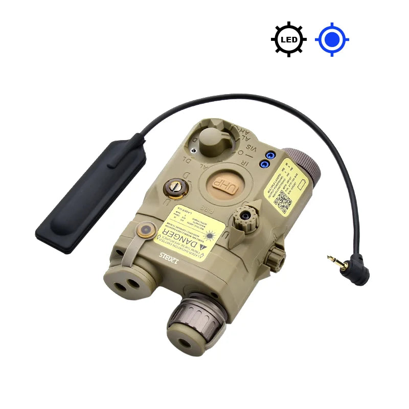 WADSN PEQ-15 LA-5C Désignateur Laser Tactique Rouge Vert Bleu – Rail 20mm - BLACKBEARD OUTDOOR INDUSTRIES