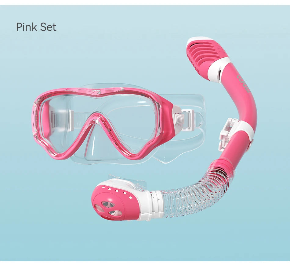 COPOZZ Masque de Plongée Enfant 4–15 ans – Masque Intégral HD Anti-Buée avec Tuba Amovible - BLACKBEARD OUTDOOR INDUSTRIES