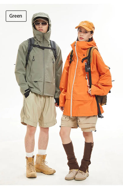 Veste de Randonnée Imperméable et Coupe-Vent Unisexe avec Capuche – Veste de Sport Haute Qualité pour Randonnée, Course et Escalade - BLACKBEARD OUTDOOR INDUSTRIES