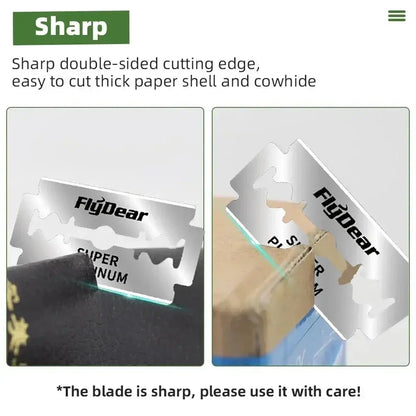 Outil professionnel de barbier – Lames de rasoir double tranchant classiques en acier inoxydable Ma boutique