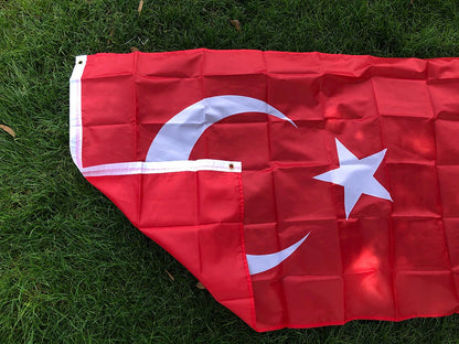 Drapeau de la Turquie 90x150 cm – Bannière en Polyester (Intérieur et Extérieur) BLACKBEARD OUTDOOR INDUSTRIES
