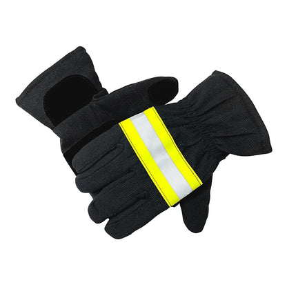 Gants Ignifuges Pompier — Aramid Anti-Feu, Bande Réfléchissante - BLACKBEARD OUTDOOR INDUSTRIES