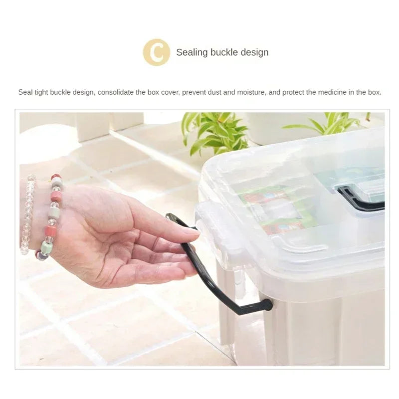 Boîte de Rangement Médicale à Double Couches – Portable et Résistante Ma boutique