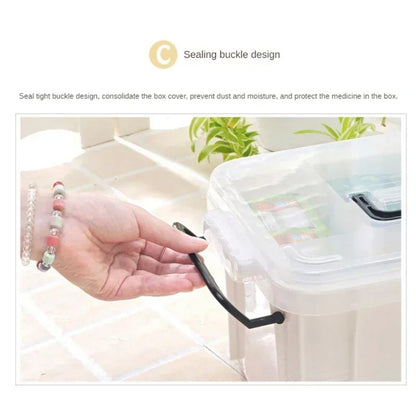 Boîte de Rangement Médicale à Double Couches – Portable et Résistante Ma boutique