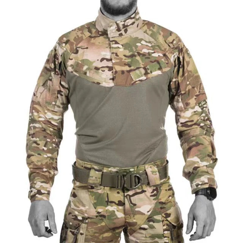 Chemise Tactique de Combat à Manches Longues pour Homme - Haut Camouflage pour Entraînement Militaire, Chasse, et Sports de Plein Air BLACKBEARD OUTDOOR INDUSTRIES