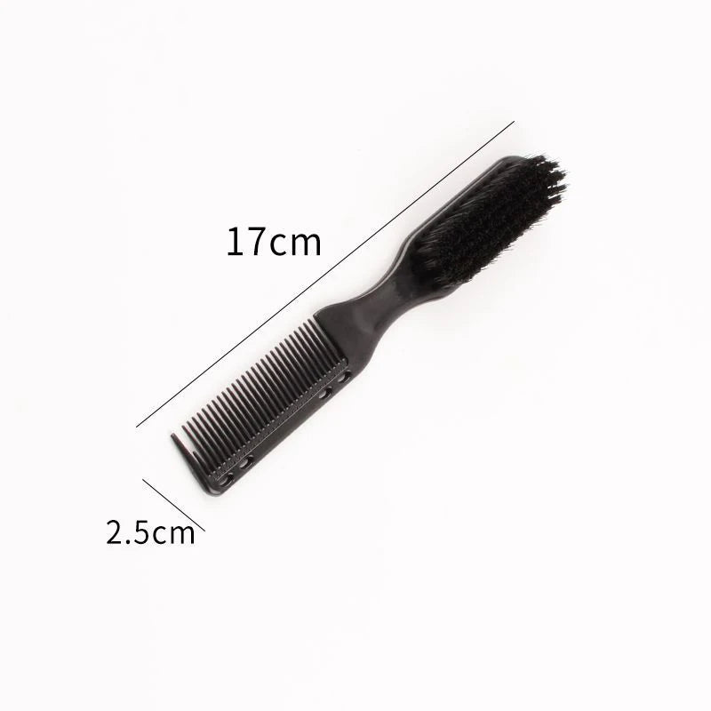 Brosse Peigne Double Face – Barbe & Coiffure Unisexe, Style Barbier Vintage, 17 cm