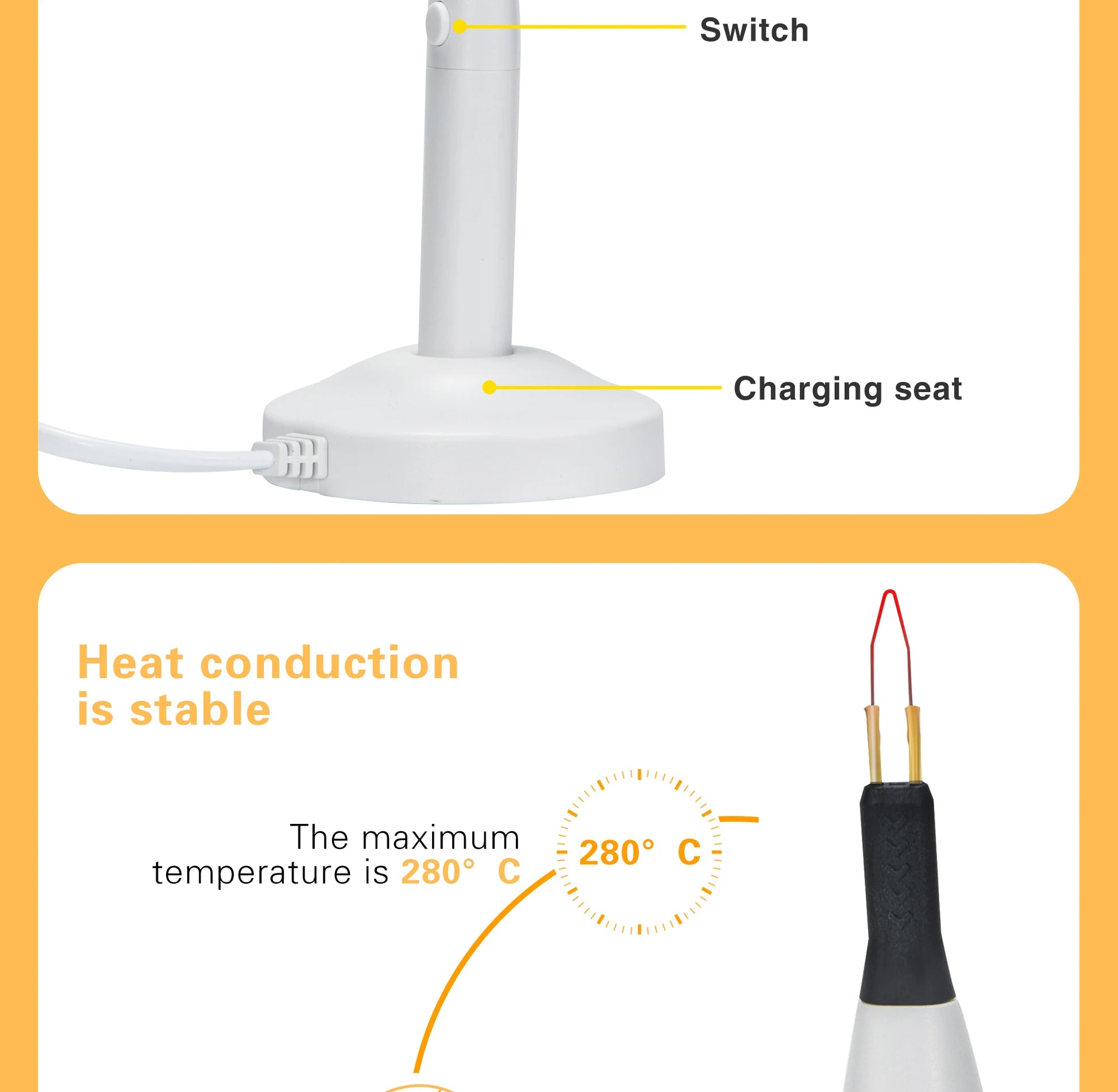 Stylo Hémostatique à Électrocoagulation – 4 Embouts, Coupe Dentaire et Gingivale, Recharge Sans Fil - BLACKBEARD OUTDOOR INDUSTRIES