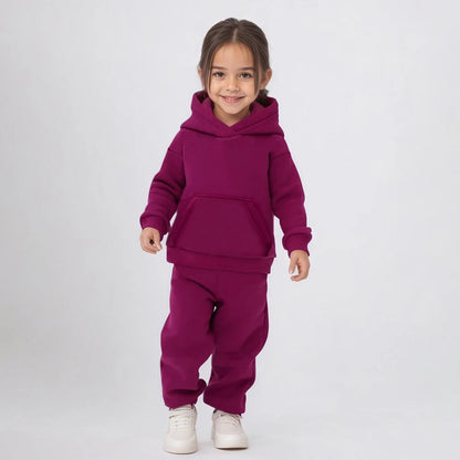 Ensemble Survêtement Enfant Hoodie + Pantalon – Fille Garçon 12M à 8 Ans