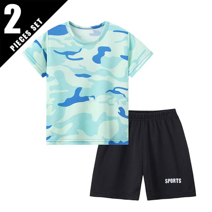 2-Pcs ensemble pour enfants camouflage en polyester Ma boutique