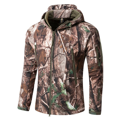 Outdoor TAD Men Military Tactical Hiking Jacket Lurker Shark Skin Softshell Outdoor Hunting Coat Hooded Multicam Camo Outerwear BLACKBEARD OUTDOOR INDUSTRIES