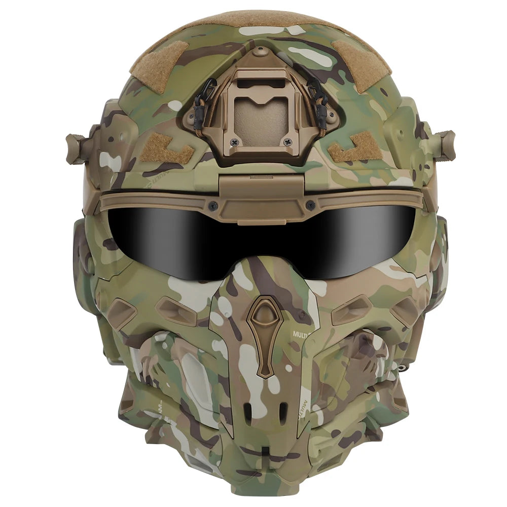 Casque airsoft intégral Assault I avec masque relevable