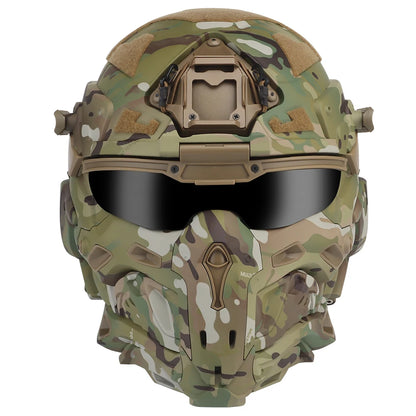 Casque airsoft intégral Assault I avec masque relevable