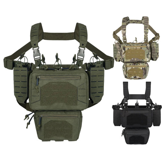 YAKEDA Tactical Mini Chest Rig – Laser Cut MOLLE Ma boutique