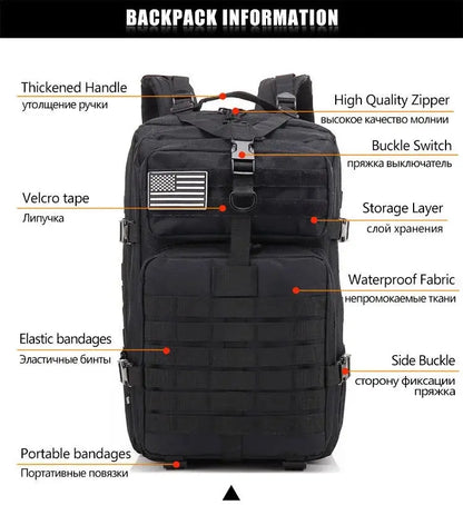 Sac à Dos Tactique MOLLE ReFire Gear – 30L / 50L Ma boutique