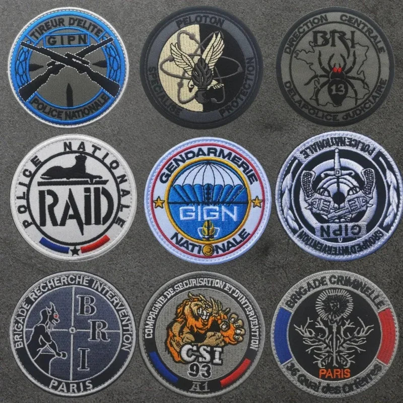 Patch Écusson Brodé GIGN GIPN BRI – Patch Tactique Militaire France  – Pochettes à Attacher pour Vêtements et Sacs - BLACKBEARD OUTDOOR INDUSTRIES