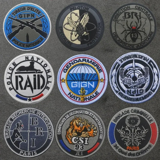 Patch Écusson Brodé GIGN GIPN BRI – Patch Tactique Militaire France  – Pochettes à Attacher pour Vêtements et Sacs - BLACKBEARD OUTDOOR INDUSTRIES