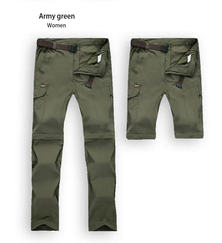 Pantalon Tactique Femme 2-en-1 – Séchage Rapide, Imperméable, Convertible Short - BLACKBEARD OUTDOOR INDUSTRIES
