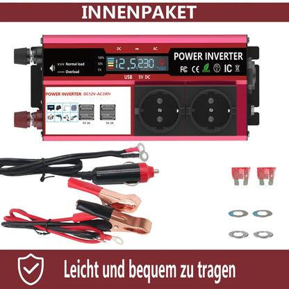 Convertisseur 12V DC vers 220V AC – 4000W Max - BLACKBEARD OUTDOOR INDUSTRIES