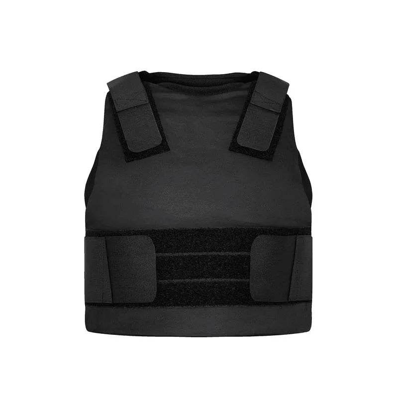 Gilet Pare-Balles Dissimulable NIJ IIIA Certifie – Matiere Balistique UHMWPE, Nylon 900D, Epaules et Taille Ajustables pour Agents de Securite et Protection Rapprochee (L a XXL, Noir)